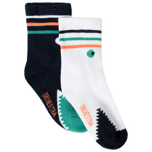 Pack de 2 pares de calcetines a juego motivo  crocodile 