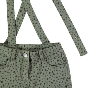 Short à bretelles imprimé all-over 