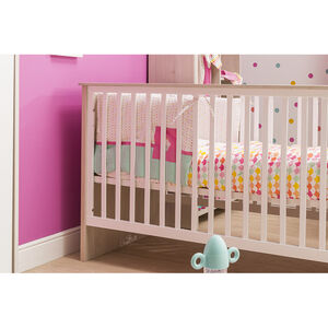 Protector de cuna con parche de cupcake y lazos 