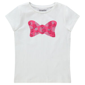 Camiseta de manga corta con dibujo estampado y detalles de relieve  Main Camiseta de manga corta con dibujo estampado y detalles de relieve