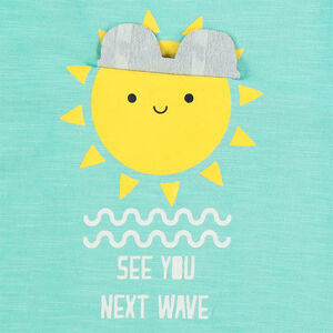 Camiseta de algodón ecológico con dibujo de fantasía estampado 