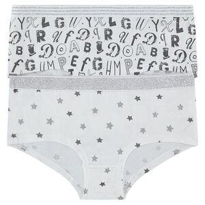 Júnior - Juego de 2 culotes estampados de algodón  Main Júnior - Juego de 2 culotes estampados de algodón