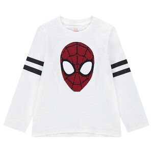 Camiseta de manga larga de punto con ©Marvel Spiderman de lentejuelas mágicas 