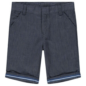 Bermudas jaspeadas con bolsillos italianos 
