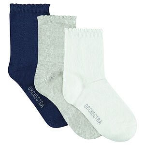 Lote de 3 pares de calcetines de color liso  Main Lote de 3 pares de calcetines de color liso