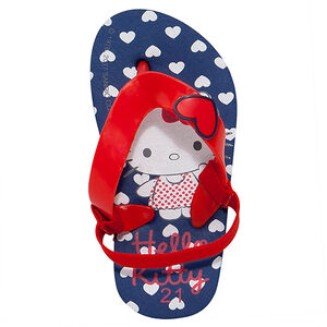 Chanclas rojas y azules Hello Kitty 