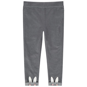 Jeggings grises con conejos en la parte inferior de las perneras  Main Jeggings grises con conejos en la parte inferior de las perneras