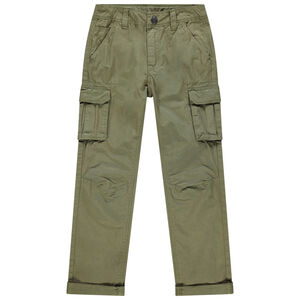 Pantalon cargo en toile à poches 