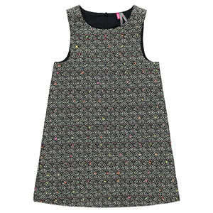 Vestido sin mangas con motivo de fantasía de jacquard all-over  Main Vestido sin mangas con motivo de fantasía de jacquard all-over