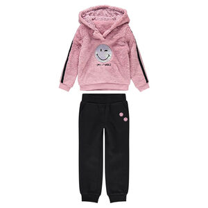 Chándal con sudadera de borreguillo y parche ©Smiley brillante  Main Chándal con sudadera de borreguillo y parche ©Smiley brillante
