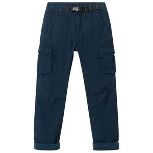 Pantalon cargo doublé jersey avec ceinture intégrée pour enfant garçon 