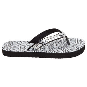 Chanclas con estampado étnico con tira de lentejuelas plateadas  Main Chanclas con estampado étnico con tira de lentejuelas plateadas