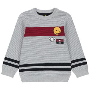 Jersey de punto otomano con parche ©Smiley bordado 