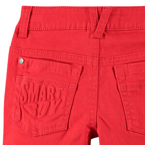 Pantalón de twill teñido con bolsillo tipo plastrón en la parte trasera 