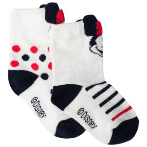 Pack de 2 pares de calcetines con lunares y rayas Minnie Disney 