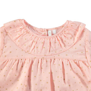 Túnica de manga larga con estrellas doradas estampadas all-over  Main Túnica de manga larga con estrellas doradas estampadas all-over