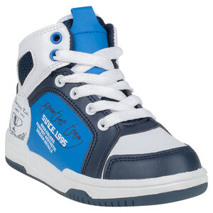 Zapatillas de deporte de caña alta con cordones con cremallera con motivos estampados 
