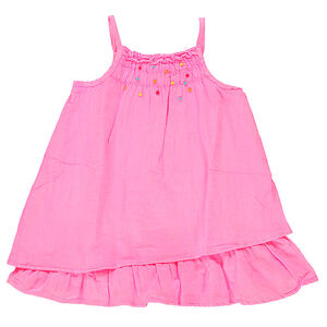 Robe volantée fluo 