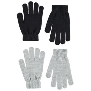 Juego de 2 pares de guantes de punto  Main Juego de 2 pares de guantes de punto