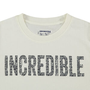 Júnior - Camiseta de manga larga con mensaje estampado 