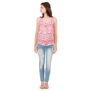 Top premamá con estampado de flores all-over 