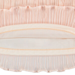 Falda plisada con cinturón elástico plateado 