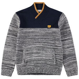 Júnior - Jersey de punto con estampado de fantasía y parche de goma 