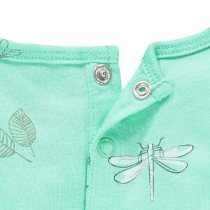 Camiseta manga larga de tejido de punto con insectos con estampado all-over 
