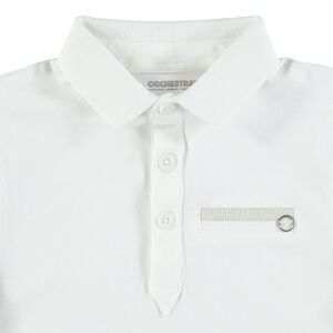 Polo de manga corta con bolsillo de fantasía 