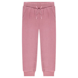 Pantalón de chándal de felpa lisa 