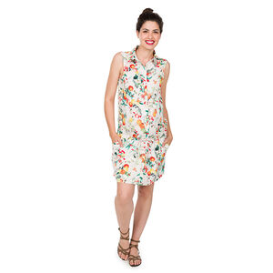 Vestido premamá con estampado de frutas all-over 