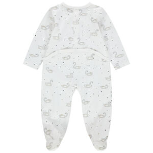 lote de 3 Pelele estampados cisnes all-over 