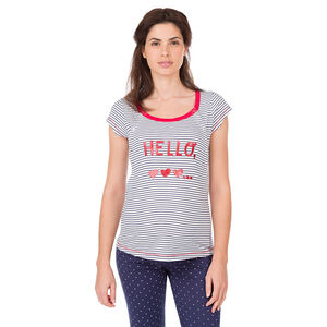 Camiseta de manga corta homewear de embarazo y lactancia 