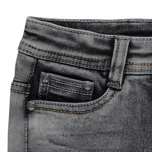 Vaqueros de felpa con efecto desgastado. 