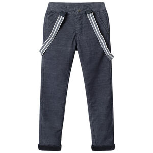 Pantalón de terciopelo con tirantes amovibles  