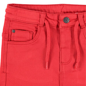 pantalon corto en toile con cordon 