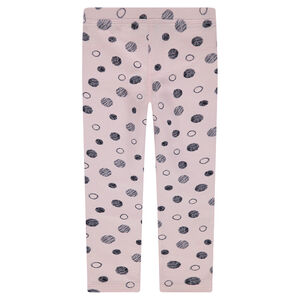 Leggings de punto con estampado de lunares all-over  Main Leggings de punto con estampado de lunares all-over