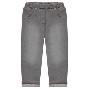 Leggings con efecto vaquero desgastado 
