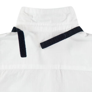 Camisa de manga larga de gala con corbata desmontable 