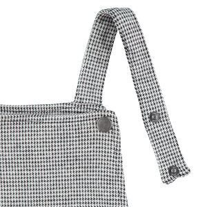 Júnior - Vestido tipo pichi con pata de gallo y bolsillo de canguro  Main Júnior - Vestido tipo pichi con pata de gallo y bolsillo de canguro