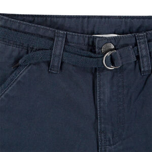 Bermudas de algodón lisas con cinturón ajustable 