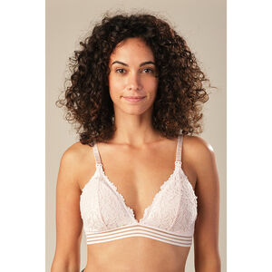 Soutien-gorge de grossesse et allaitement sans armatures en dentelle  