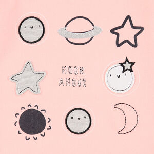 Pijama de  jersey motivo luna y estrellas  