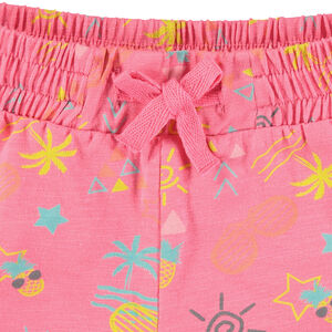 Pantalón corto de punto con estampado de fantasía all over  Main Pantalón corto de punto con estampado de fantasía all over