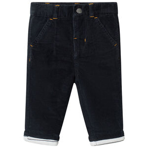 Pantalón de terciopelo forrado de jersey 