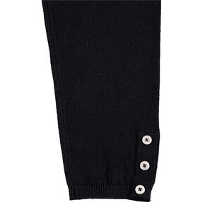 Legging de punto con botones de fantasía 
