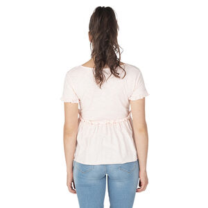 Camiseta de manga corta de embarazo y lactancia 