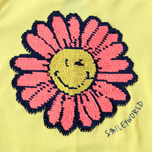 Camiseta de punto con flor ©Smiley de lentejuelas mágicas  Main Camiseta de punto con flor ©Smiley de lentejuelas mágicas