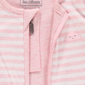 Saquito de rayas de punto con mangas desmontables 