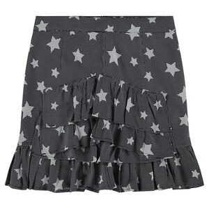 Júnior - Falda con volantes y estrellas all over 